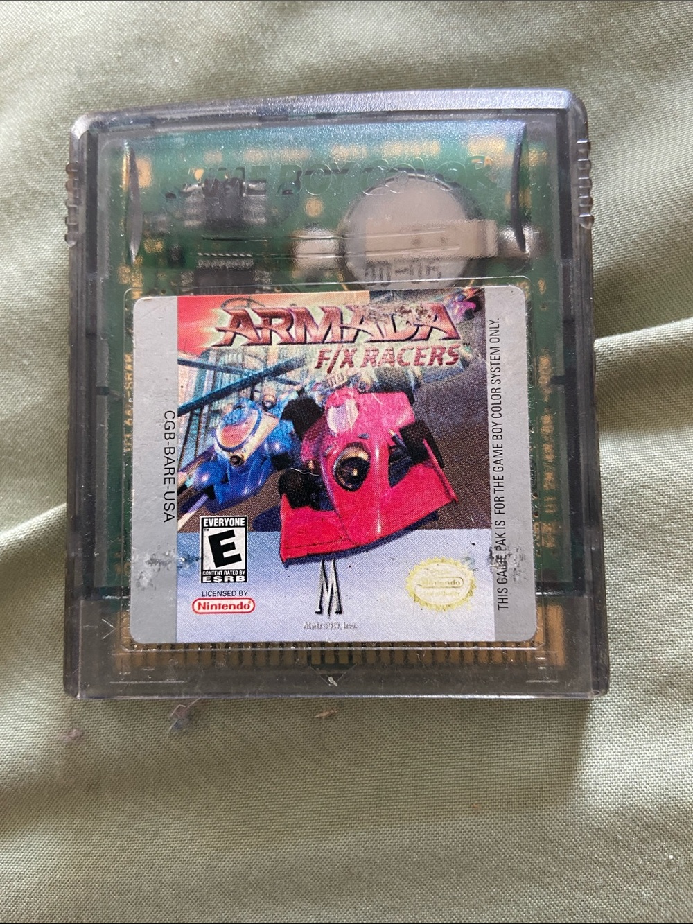 Armada F/X Racers game cartridge